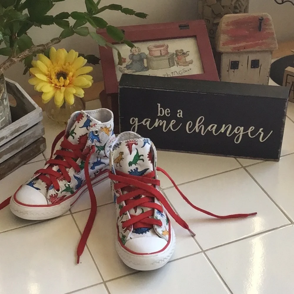 ‘Converse’ Dinoverse Lace-Up Jr Sneakers